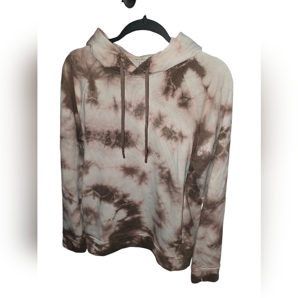 lululemon athletica Tie-Dye Hoodie - Brown and Cream